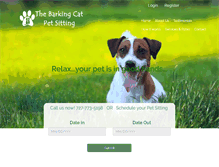 Tablet Screenshot of barkingcatpetsitting.com